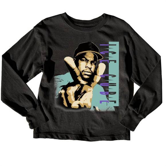 NEW ROWDY SPROUT ice cube organic tee in jet black - Picture 1 of 1
